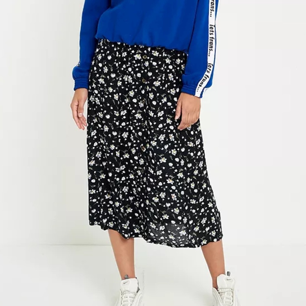 Urban Outfitters Midi Floral Skirt